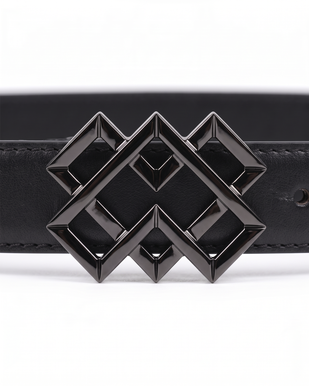 Blacksheeps black Heritage Belt buckle detail